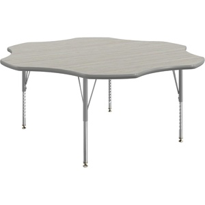 image:imageFlash Furniture 60 Flower Adjustable Activity Table White Short LegsLight Gray