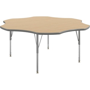 image:imageFlash Furniture 60 Flower Adjustable Activity Table White Short LegsLight Natural