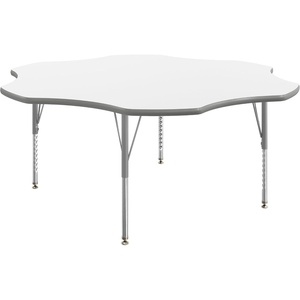 image:imageFlash Furniture 60 Flower Adjustable Activity Table White Short LegsWhite