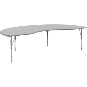 image:imageFlash Furniture 96 x 48 Kidney Activity Table Gray Short LegsGrey