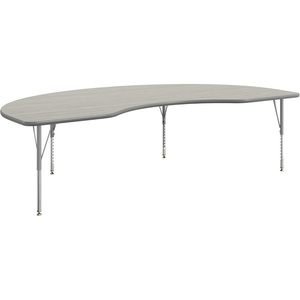 image:imageFlash Furniture 96 x 48 Kidney Activity Table Gray Short LegsLight Gray