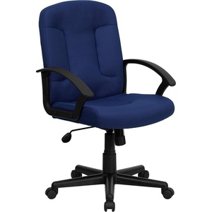 image:imageFlash Furniture Fabric Swivel Office Chair with Nylon Arms NavyNavy