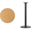 image:imageFlash Furniture 24 Round Table and 18 Round Base BlackNatural
