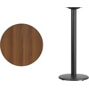 image:imageFlash Furniture 24 Round Table and 18 Round Base BlackWalnut