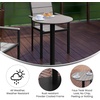 image:imageFlash Furniture Commercial Grade Steel Round Table NaturalGrayGray TopGray Frame
