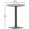 image:imageFlash Furniture Commercial Grade Steel Round Table NaturalGrayGray TopGray Frame