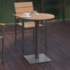 image:imageFlash Furniture Commercial Grade Steel Round Table NaturalGrayNatural TopGray Frame