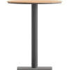 image:imageFlash Furniture Commercial Grade Steel Round Table NaturalGrayNatural TopGray Frame