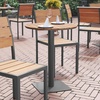 image:imageFlash Furniture Commercial Grade Steel Round Table NaturalGrayNatural TopGray Frame