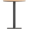 image:imageFlash Furniture Commercial Grade Steel Round Table NaturalGrayNatural TopGray Frame