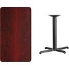image:imageFlash Furniture Graniss 24 x 42 Rectangular Mahogany Laminate Table Top with 235 x 295 Table Height BaseMahogany