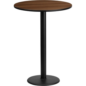 image:imageFlash Furniture 24 Round Table and 18 Round Base BlackWalnut