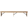 image:imageFlash Furniture Hercules 96x12 Folding Bench with Legs RusticAntique Rustic