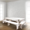 image:imageFlash Furniture Hercules 96x12 Folding Bench with Legs RusticAntique Rustic White