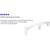 image:imageFlash Furniture Hercules 96x12 Folding Bench with Legs RusticAntique Rustic White