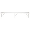 image:imageFlash Furniture Hercules 96x12 Folding Bench with Legs RusticAntique Rustic White