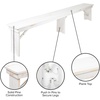 image:imageFlash Furniture Hercules 96x12 Folding Bench with Legs RusticAntique Rustic White