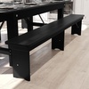 image:imageFlash Furniture Hercules 96x12 Folding Bench with Legs RusticBlack Wash