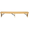 image:imageFlash Furniture Hercules 96x12 Folding Bench with Legs RusticLight Natural