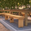 image:imageFlash Furniture Hercules 96x12 Folding Bench with Legs RusticLight Natural