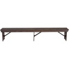 image:imageFlash Furniture Hercules 96x12 Folding Bench with Legs RusticMahogany