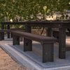 image:imageFlash Furniture Hercules 96x12 Folding Bench with Legs RusticMahogany