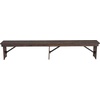image:imageFlash Furniture Hercules 96x12 Folding Bench with Legs RusticMahogany