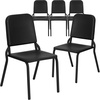 image:imageFlash Furniture HERCULES Series Black High Density Stackable Melody BandMusic ChairSet of 5