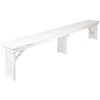 image:imageFlash Furniture Hercules 96x12 Folding Bench with Legs RusticAntique Rustic White