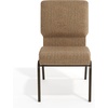 image:imageFlash Furniture Advantage Mixed Tan Church Chair 205 in WideMixed Tan FabricGold Vein Frame