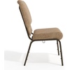 image:imageFlash Furniture Advantage Mixed Tan Church Chair 205 in WideMixed Tan FabricGold Vein Frame