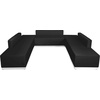 image:imageFlash Furniture HERCULES Alon Series Black LeatherSoft Reception Configuration 7 PiecesBlack