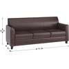 image:imageFlash Furniture HERCULES Diplomat Series Reception Set in Brown LeatherSoft