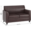 image:imageFlash Furniture HERCULES Diplomat Series Reception Set in Brown LeatherSoft