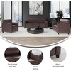 image:imageFlash Furniture HERCULES Diplomat Series Reception Set in Brown LeatherSoft