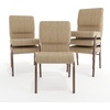 image:imageFlash Furniture Hercules 185 in Wide Fabric Church Chair Dark GrayBeige FabricCopper Vein Frame