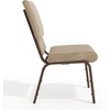 image:imageFlash Furniture Hercules 185 in Wide Fabric Church Chair Dark GrayBeige FabricCopper Vein Frame