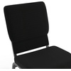 image:imageFlash Furniture Hercules 185 in Wide Fabric Church Chair Dark GrayBlack Patterned FabricSilver Vein Frame