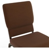 image:imageFlash Furniture Hercules 185 in Wide Fabric Church Chair Dark GrayBrown FabricGold Vein Frame