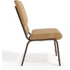 image:imageFlash Furniture Hercules 185 in Wide Fabric Church Chair Dark GrayCaramel FabricCopper Vein Frame