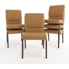 image:imageFlash Furniture Hercules 185 in Wide Fabric Church Chair Dark GrayCaramel FabricCopper Vein Frame