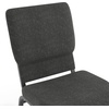 image:imageFlash Furniture Hercules 185 in Wide Fabric Church Chair Dark GrayDark Gray FabricSilver Vein Frame