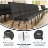 image:imageFlash Furniture Hercules 185 in Wide Fabric Church Chair Dark GrayDark Gray FabricSilver Vein Frame