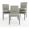 image:imageFlash Furniture Hercules 185 in Wide Fabric Church Chair Dark GrayGray Dot FabricSilver Vein Frame