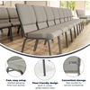 image:imageFlash Furniture Hercules 185 in Wide Fabric Church Chair Dark GrayGray Dot FabricSilver Vein Frame