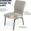 image:imageFlash Furniture Hercules 185 in Wide Fabric Church Chair Dark GrayGray Dot FabricSilver Vein Frame