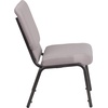 image:imageFlash Furniture Hercules 185 in Wide Fabric Church Chair Dark GrayGray Dot FabricSilver Vein Frame