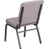 image:imageFlash Furniture Hercules 185 in Wide Fabric Church Chair Dark GrayGray Dot FabricSilver Vein Frame