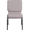 image:imageFlash Furniture Hercules 185 in Wide Fabric Church Chair Dark GrayGray Dot FabricSilver Vein Frame
