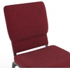 image:imageFlash Furniture Hercules 185 in Wide Fabric Church Chair Dark GrayRed FabricSilver Vein Frame